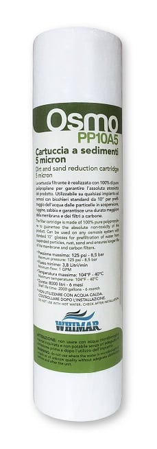 Whimar - Osmo PP10A5 - 10" 5mcr Sediment Cartridge for Tumbler Osmosis Systems